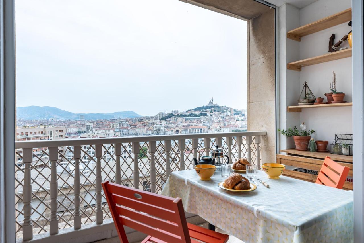 Ferienwohnung Blue Bay - Superbe Vue Sur Le Vieux Port Marseilles Exterior foto